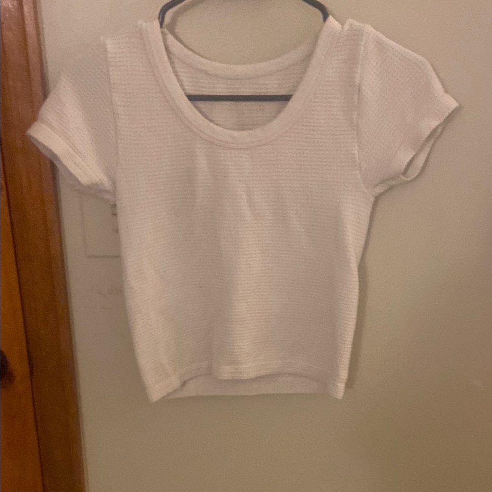 White cute shimmery shirt